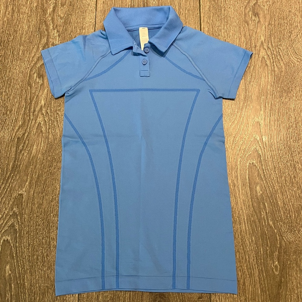 Ivivva Fly Tech Blue Golf Polo Shirt - Size 10